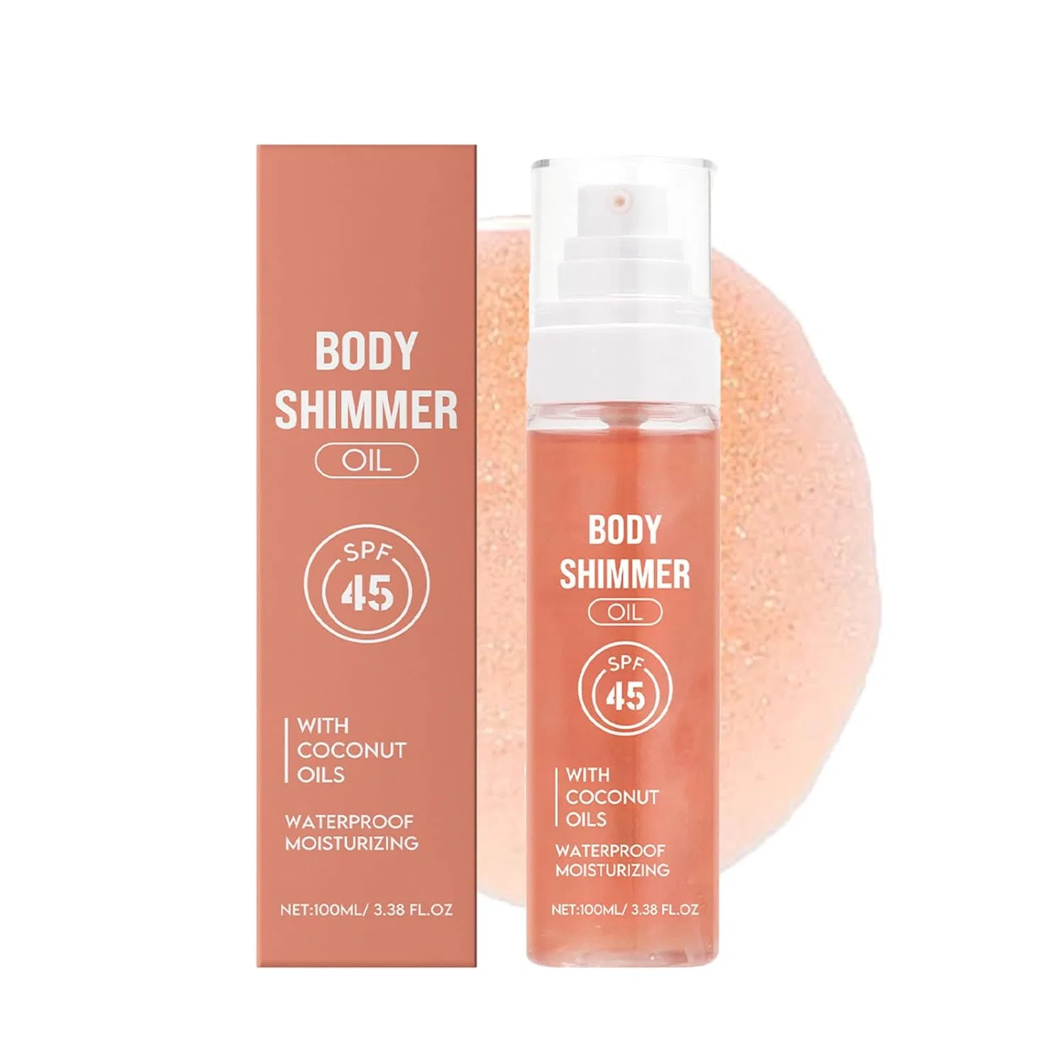 Масло для загара с шиммером SPF45/PA+++ от Sun Oil Generisch