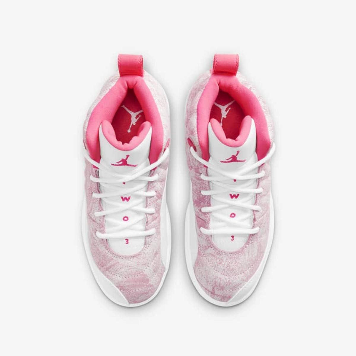 Детские кроссовки Nike AJ 12 Retro Arctic Punch (GS) 510815-101, розовый — фото 4