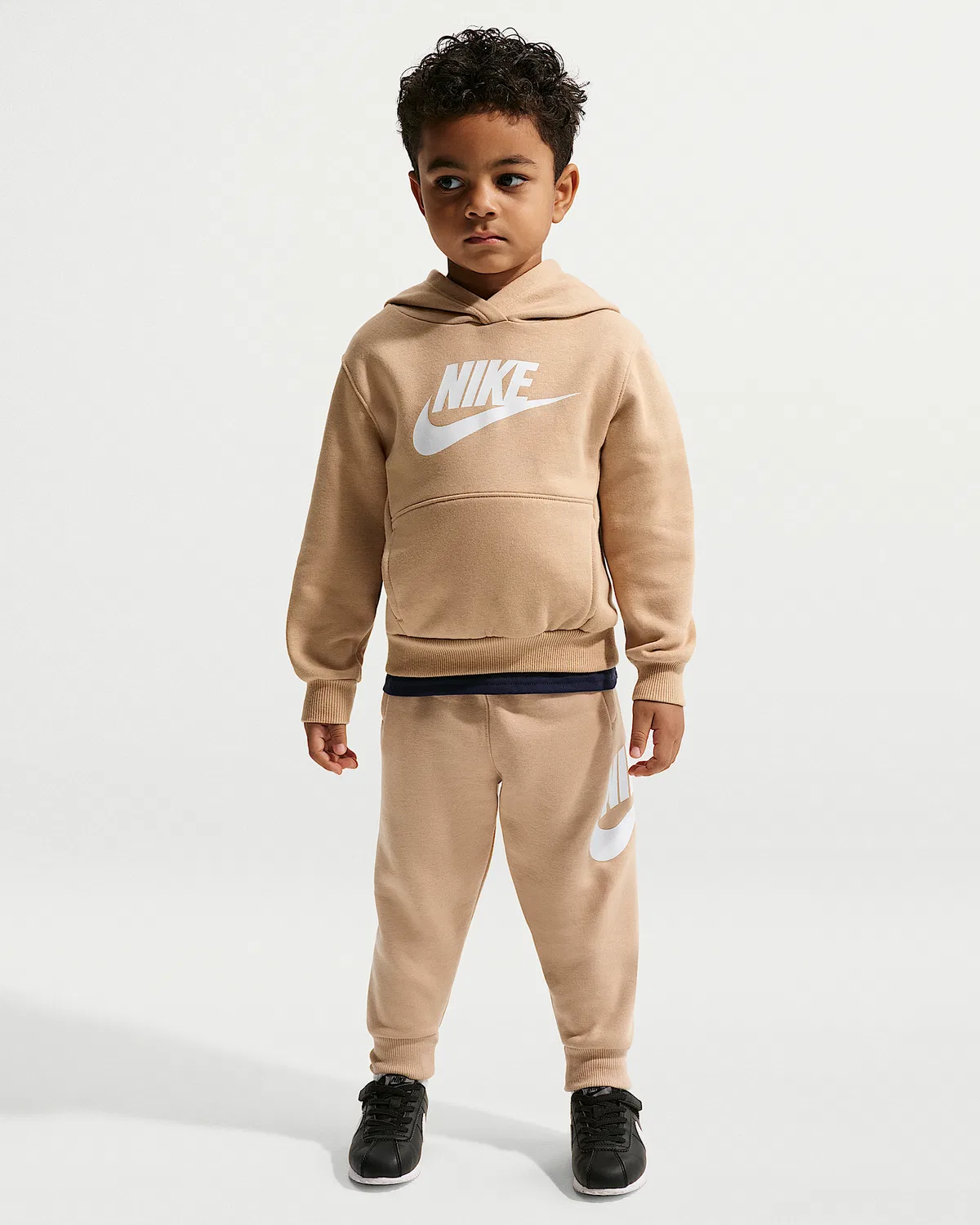 Детская толстовка Nike Sportswear Club Fleece Pullover, Brown — фото 4