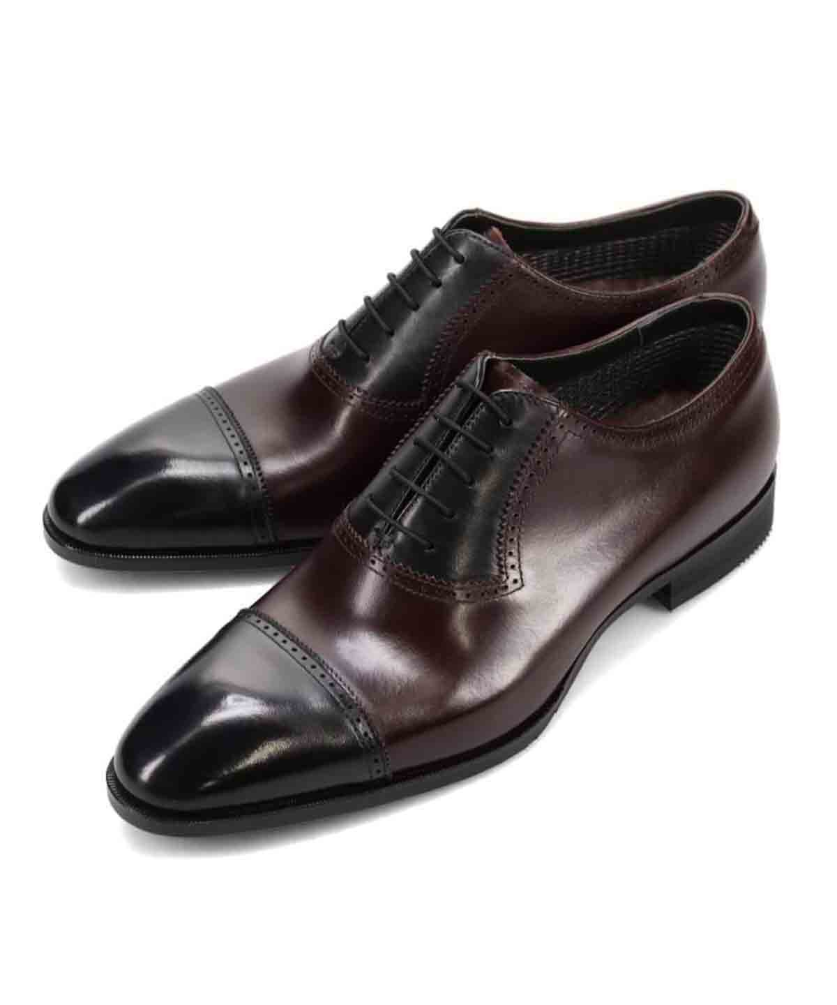 Деловые туфли в стиле Мадрас для восстановления сил. Madras, Black/Burgundy