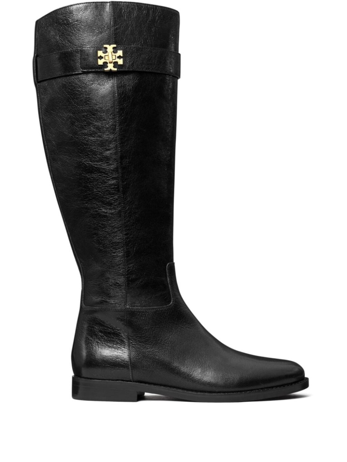 Tory Burch сапоги до колена T Lock, черный