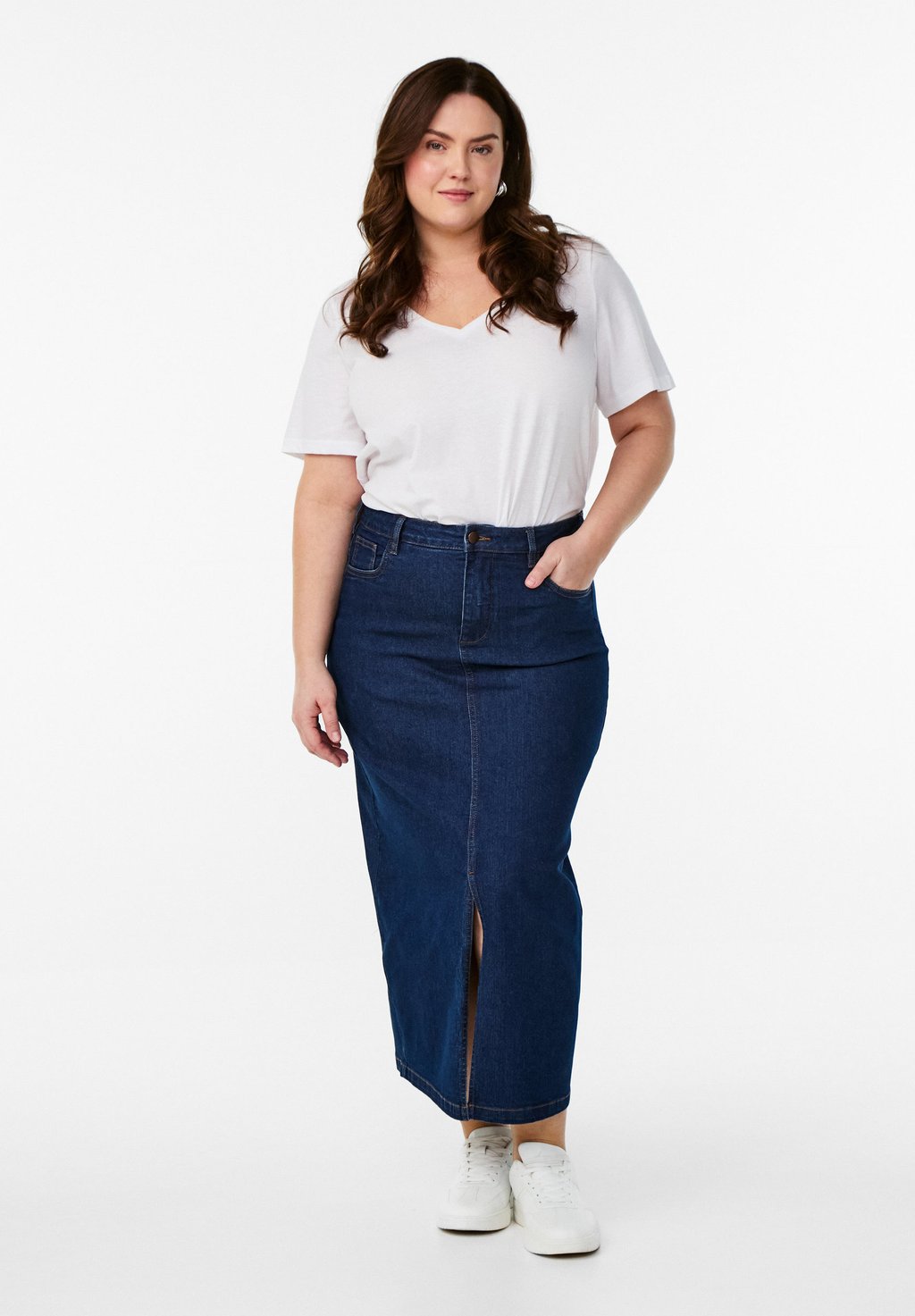

Джинсовая юбка Pencil skirt Zizzi, цвет Dark Blue Denim
