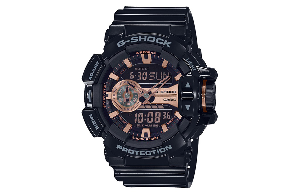 

CASIO Часы Men Liquid Crystal/Analog Dual Display Series Black Watch