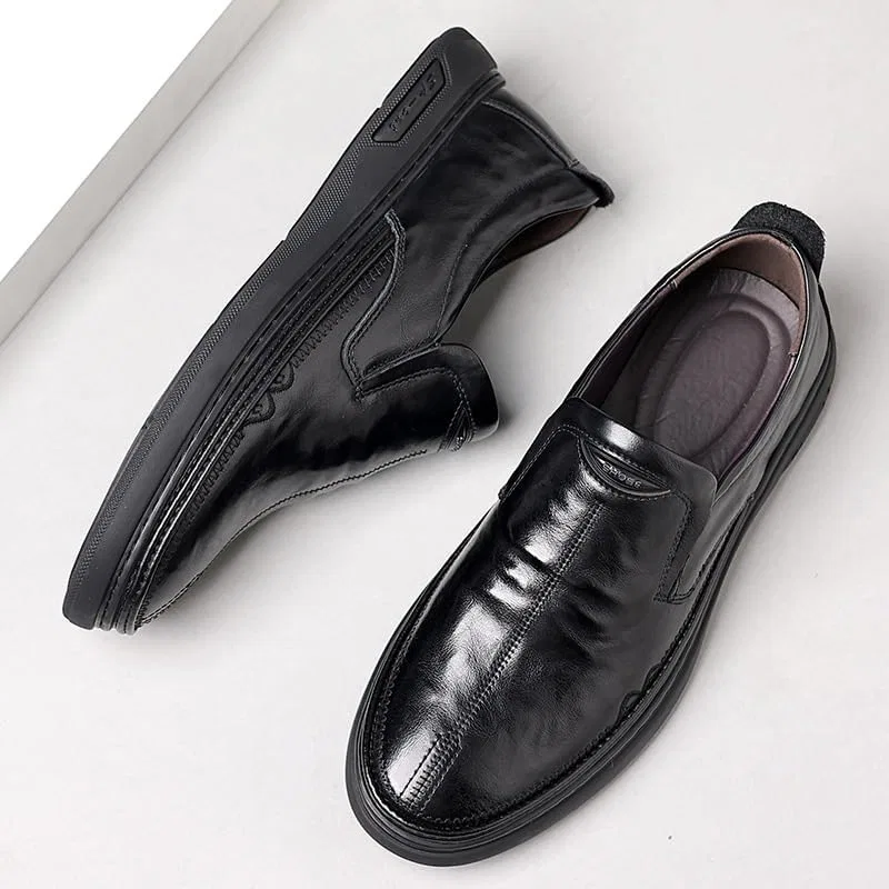 Туфли мужские кожаные, Loafers, без бренда, Black UOPYNE — фото 3