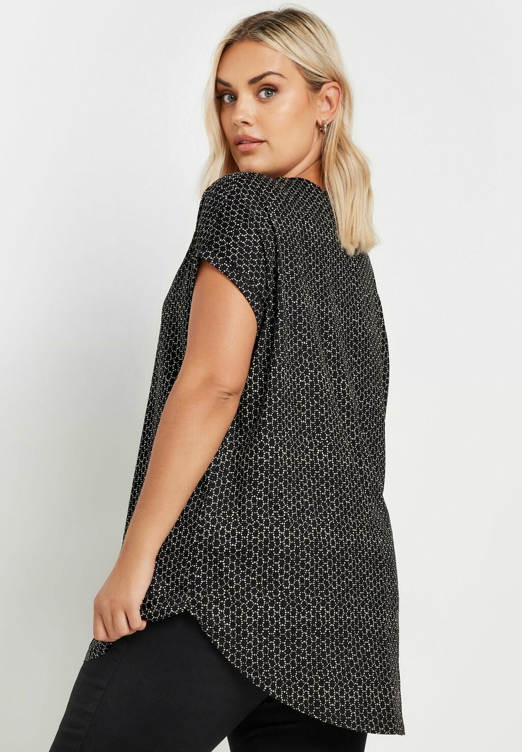

Блуза ABSTRACT NOTCH NECK Yours Clothing, антрацит