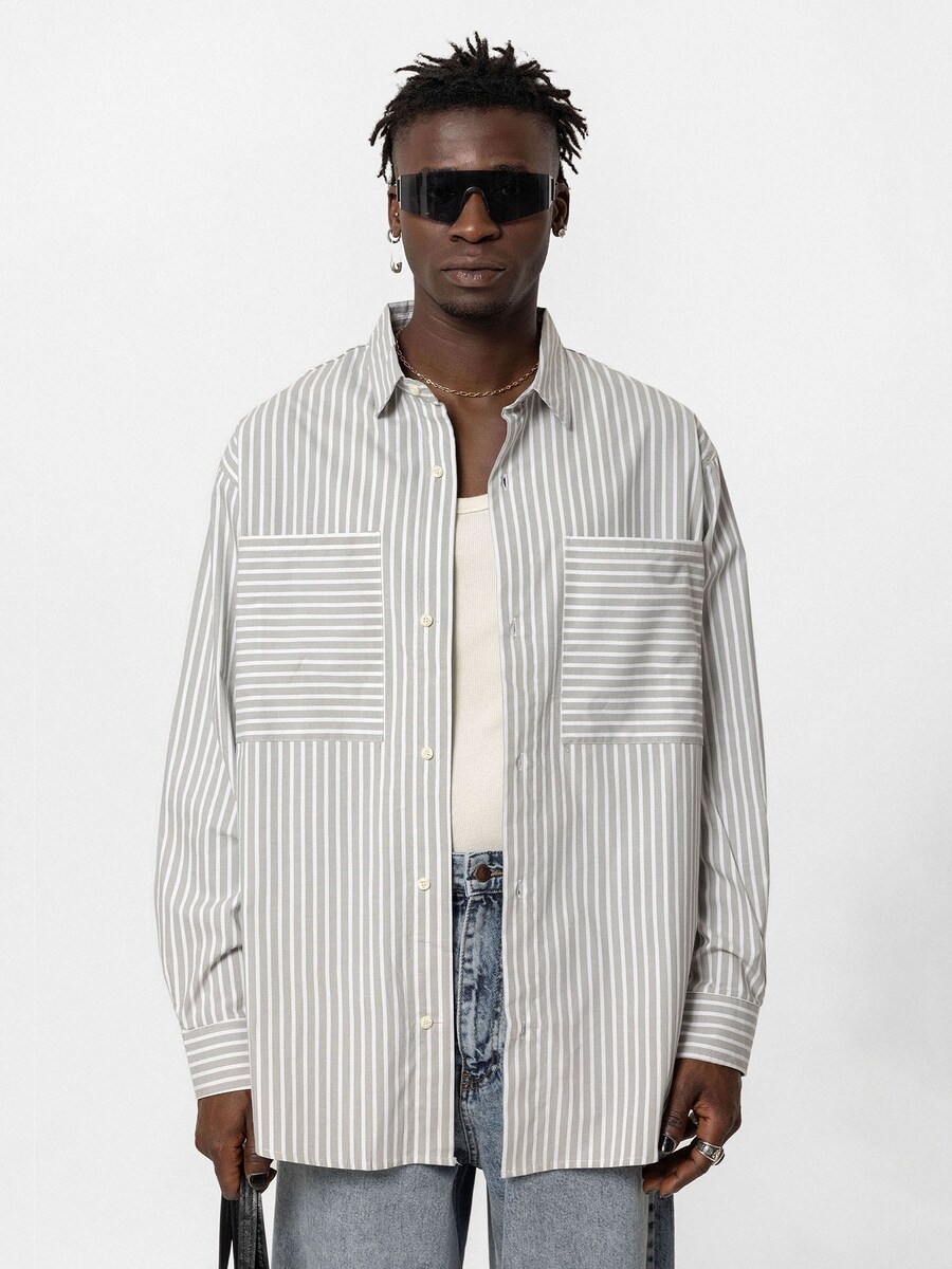 

Удобная рубашка на пуговицах VAMOS CLO Everett, серый