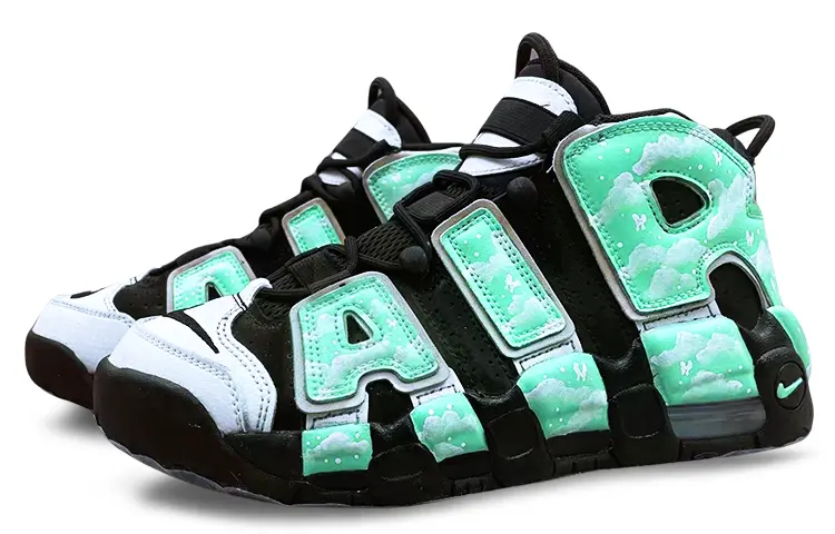 

Баскетбольные кроссовки Air More Uptempo Vintage женские, среднего размера, зеленый Nike