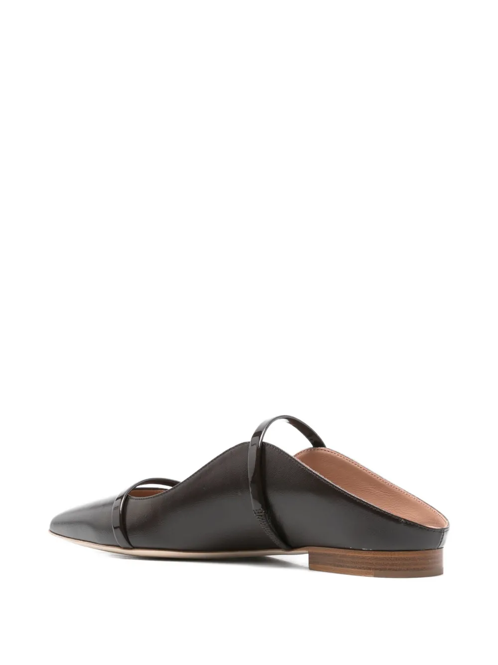 Мюли Maureen из кожи на плоской подошве Malone Souliers, коричневый — фото 3