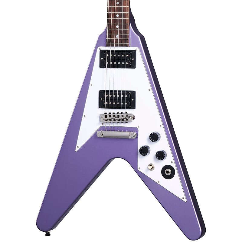 

Электрогитара Epiphone Kirk Hammett 1979 Flying V Electric Guitar - Purple Metallic