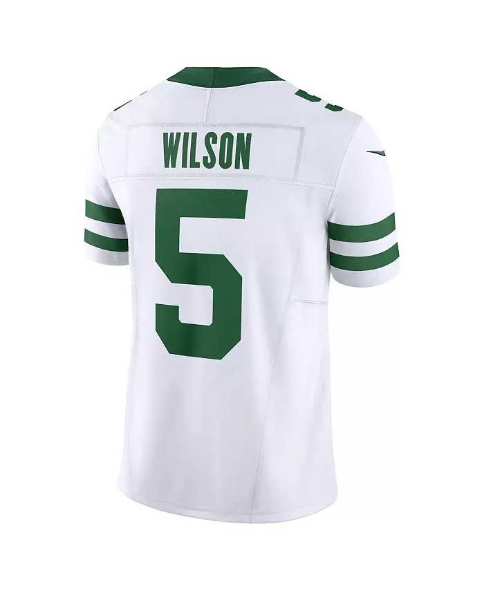 Мужская лимитированная джерси Garrett Wilson Legacy New York Jets Vapor F.U.S.E Nike, белый — фото 3