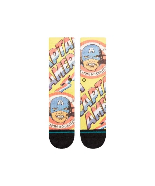 【STANCE】Детские носки без кариеса "Капитан Америка" — фото 2