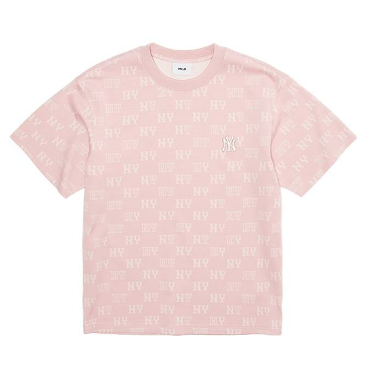 

MLB Футболка унисекс New York Yankees/Light Pink TSM01 Crew Neck Moderate