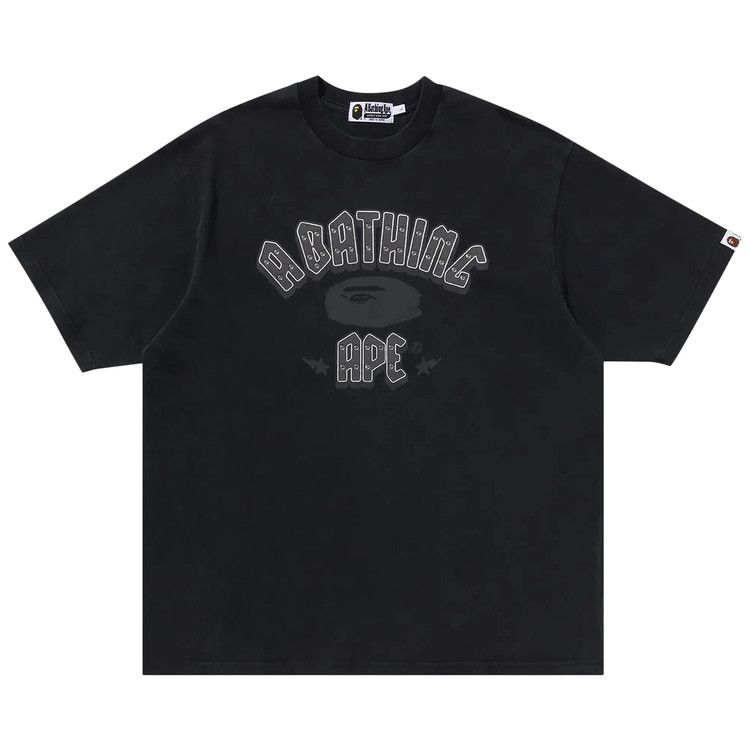 

Футболка BAPE Garment Dye Rhinestone Logo Relaxed Fit Tee 'Charcoal'