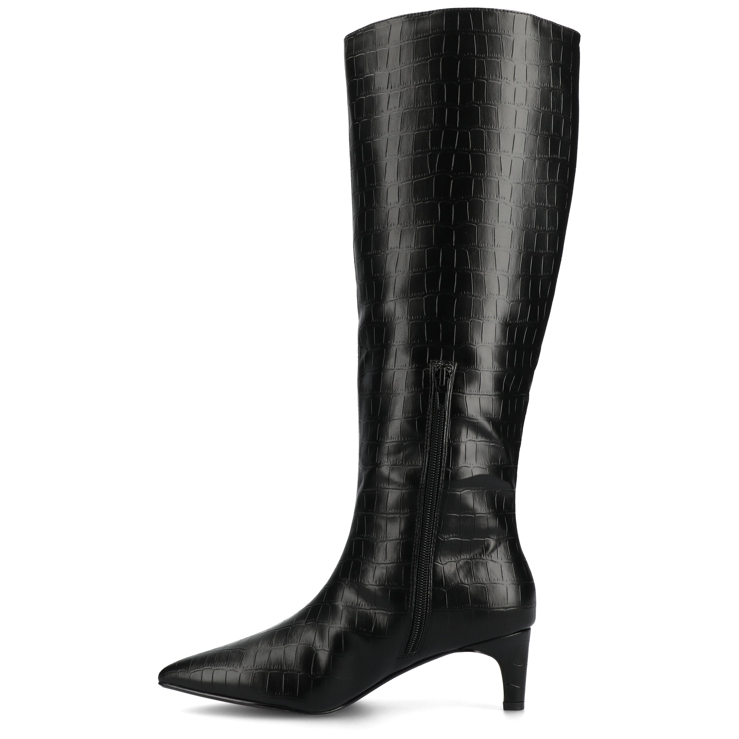 Женские сапоги Tru Comfort Foam Tullip из коллекции Journee Journee Collection, цвет croco/black — фото 2