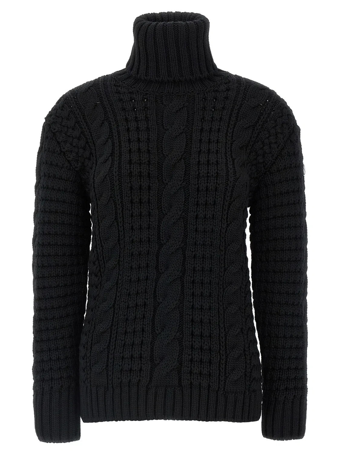Вязаный свитер с воротником-гольф Moncler x Edward Enninful MONCLER GENIUS, черный