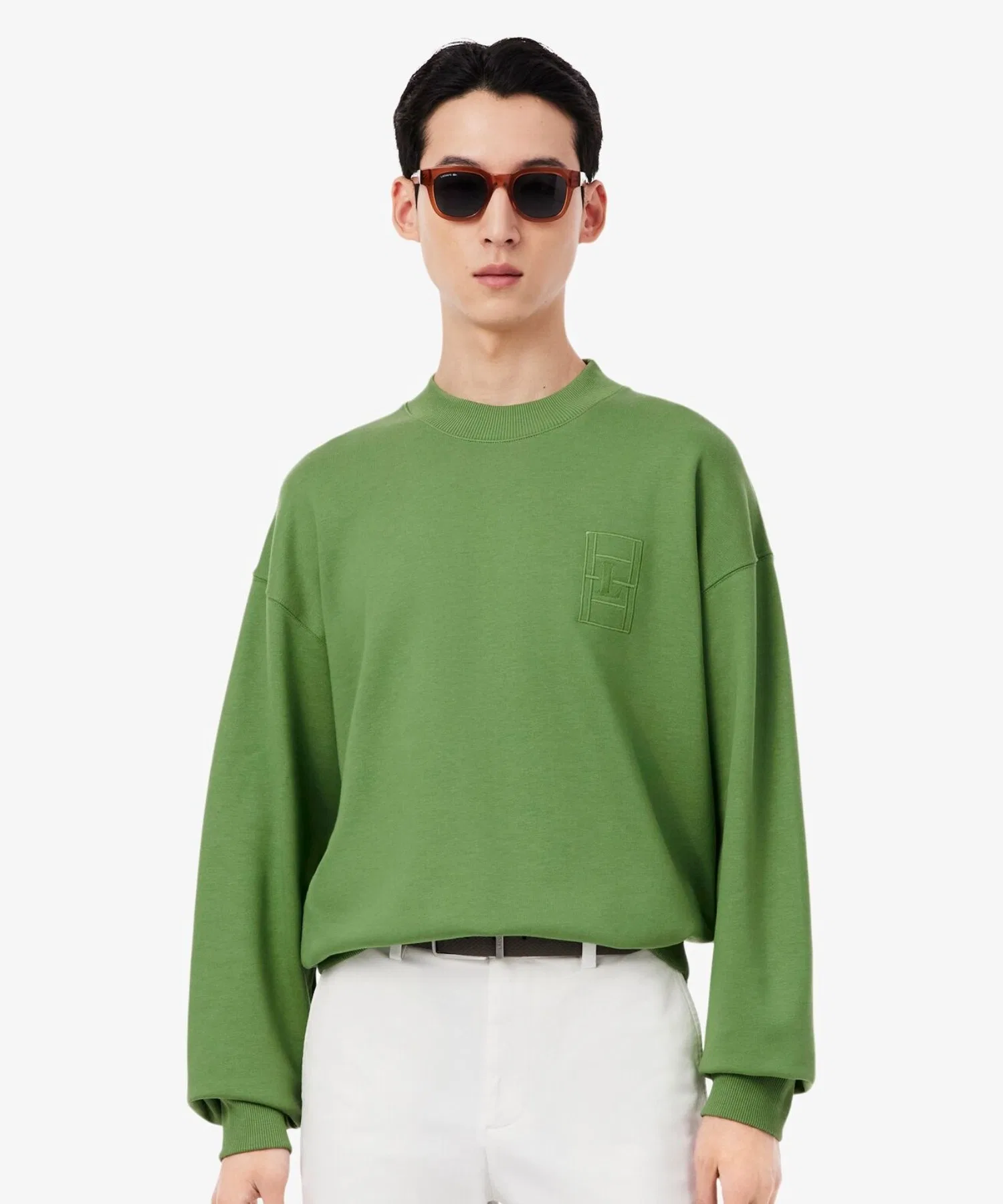 Толстовка Uniqlo Модальная смесь, Свободный крой, Однотонная, Серая