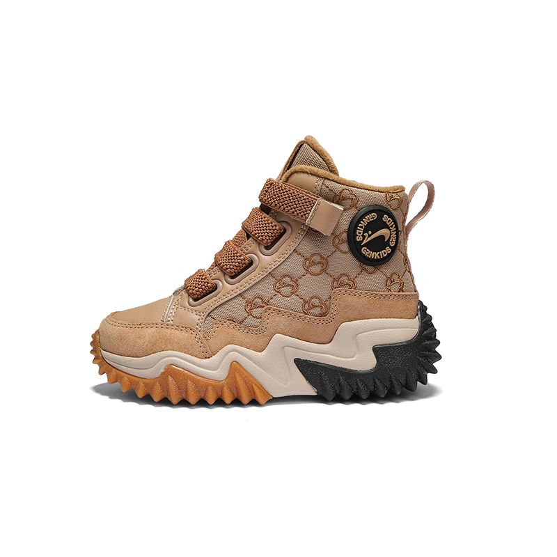 

Антискользящие износостойкие детские повседневные кроссовки Kids' K-bird, бежево-черные