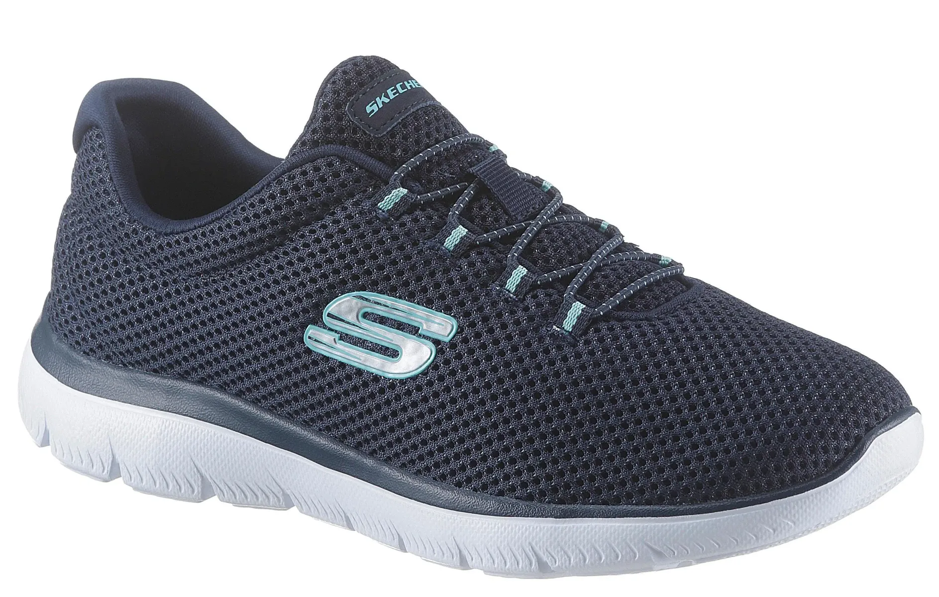 

Кроссовки Skechers Slip-On "Summit", слипоны, повседневная обувь, удобная обувь с мягким краем голенища, цвет морской волны