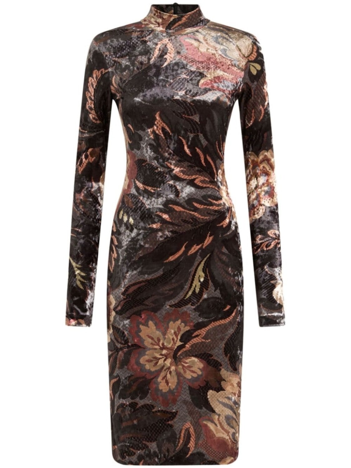 

ETRO платье миди с принтом, черный