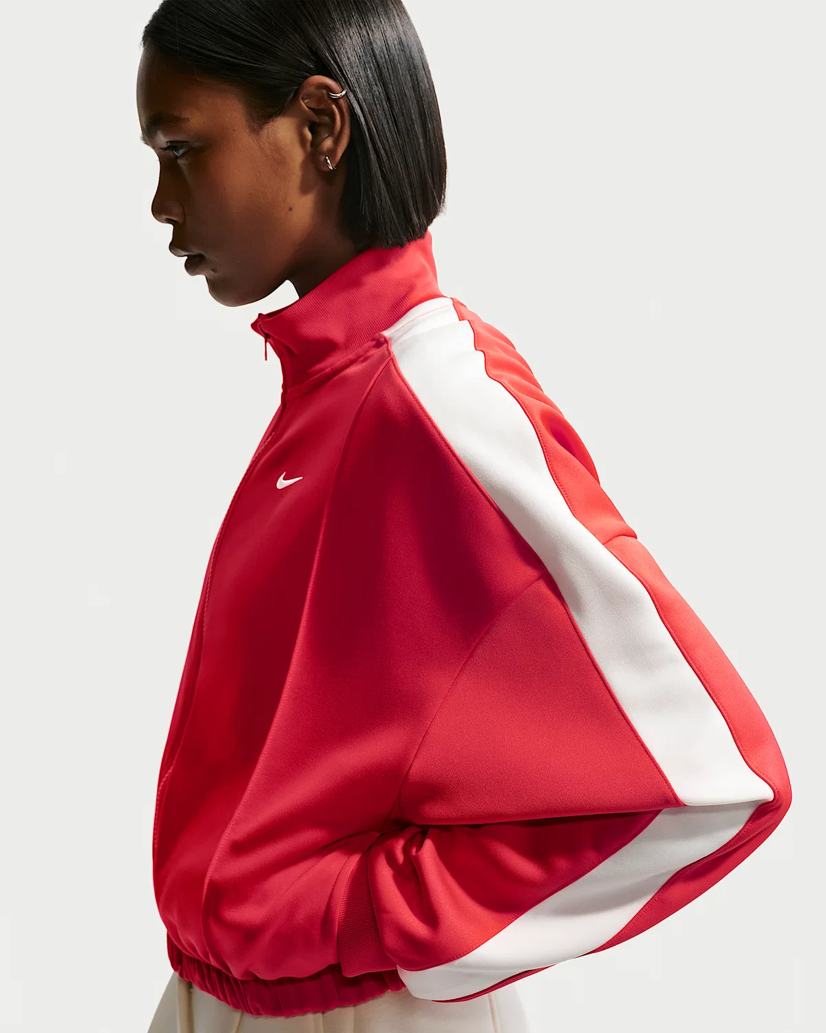 Женская ветровка Nike Sportswear, Light Crimson/Sail/Sail — фото 3