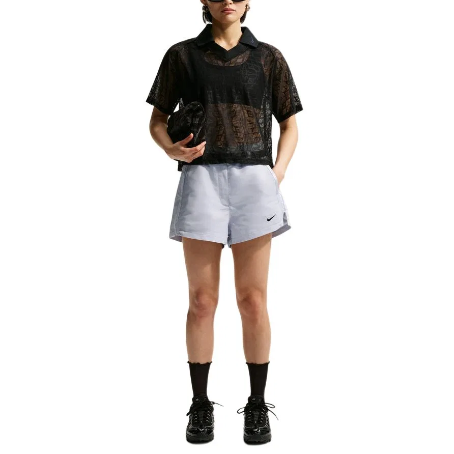 Женские повседневные шорты AS W NK ELEVATED STREET Nike, Light Gray Blue — фото 3