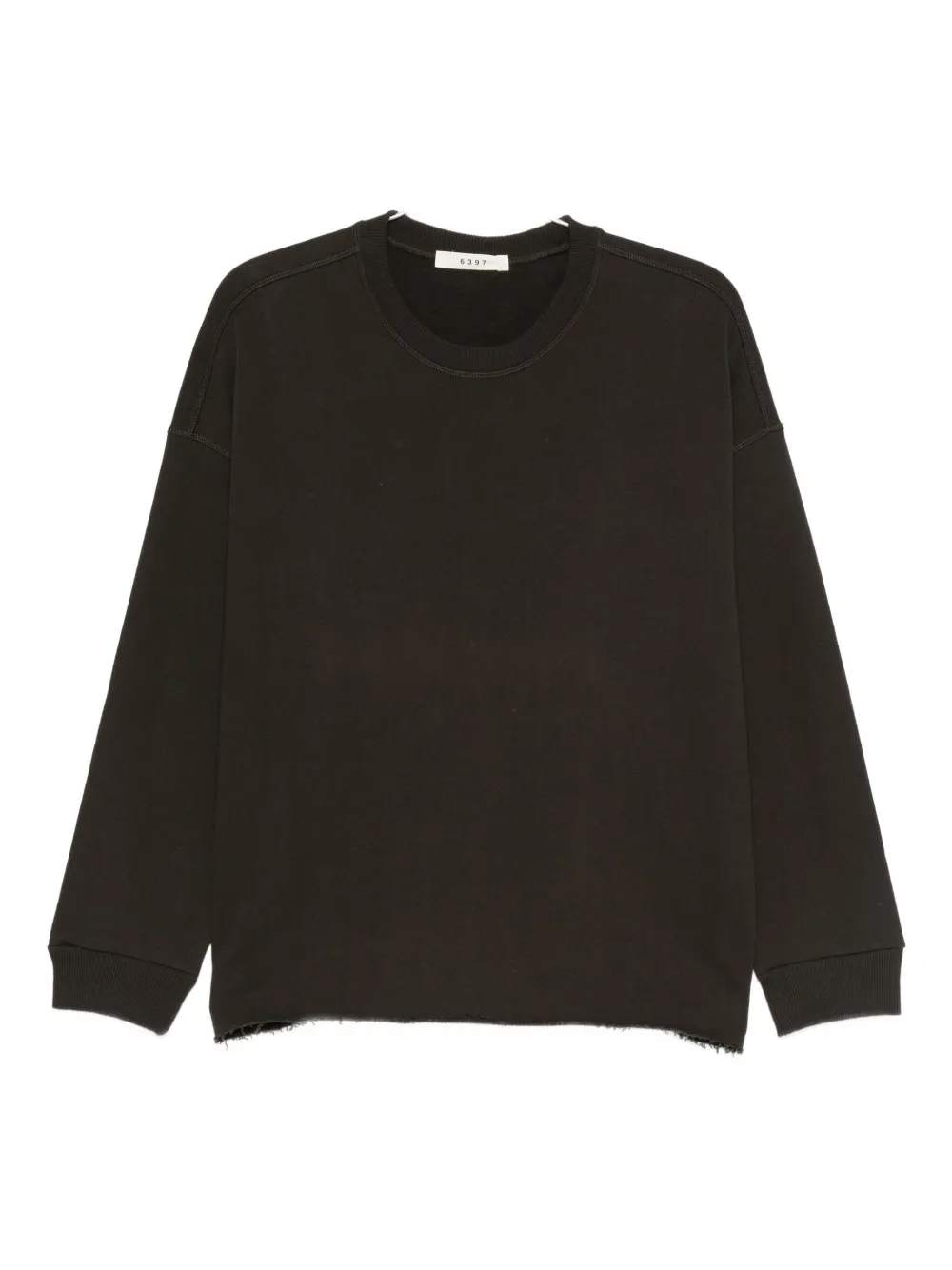 

Хлопковый свитшот с необработанными краями 6397, серый