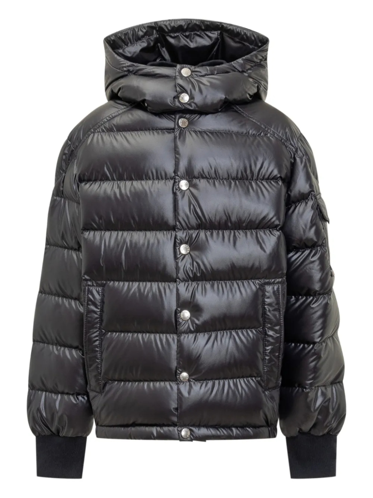 

Moncler Enfant пуховик с капюшоном, синий