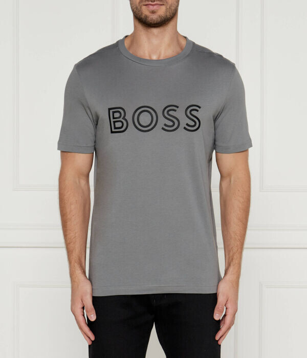 

Футболка Boss Green Regular Fit, серый