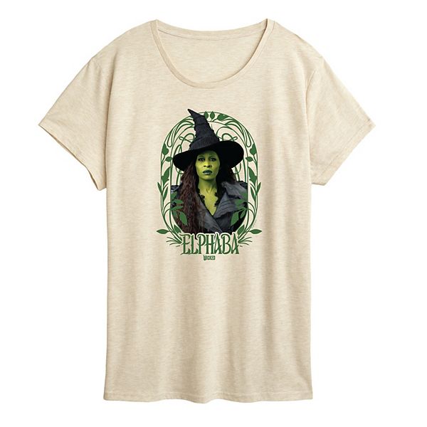 

Женская футболка Wicked for Good с принтом Elphaba Licensed Character, Birch