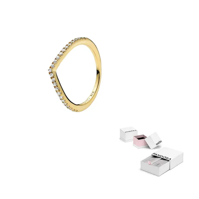 

Кольца с цирконием Cubic Zircon для женщин Gold Pandora, золотой