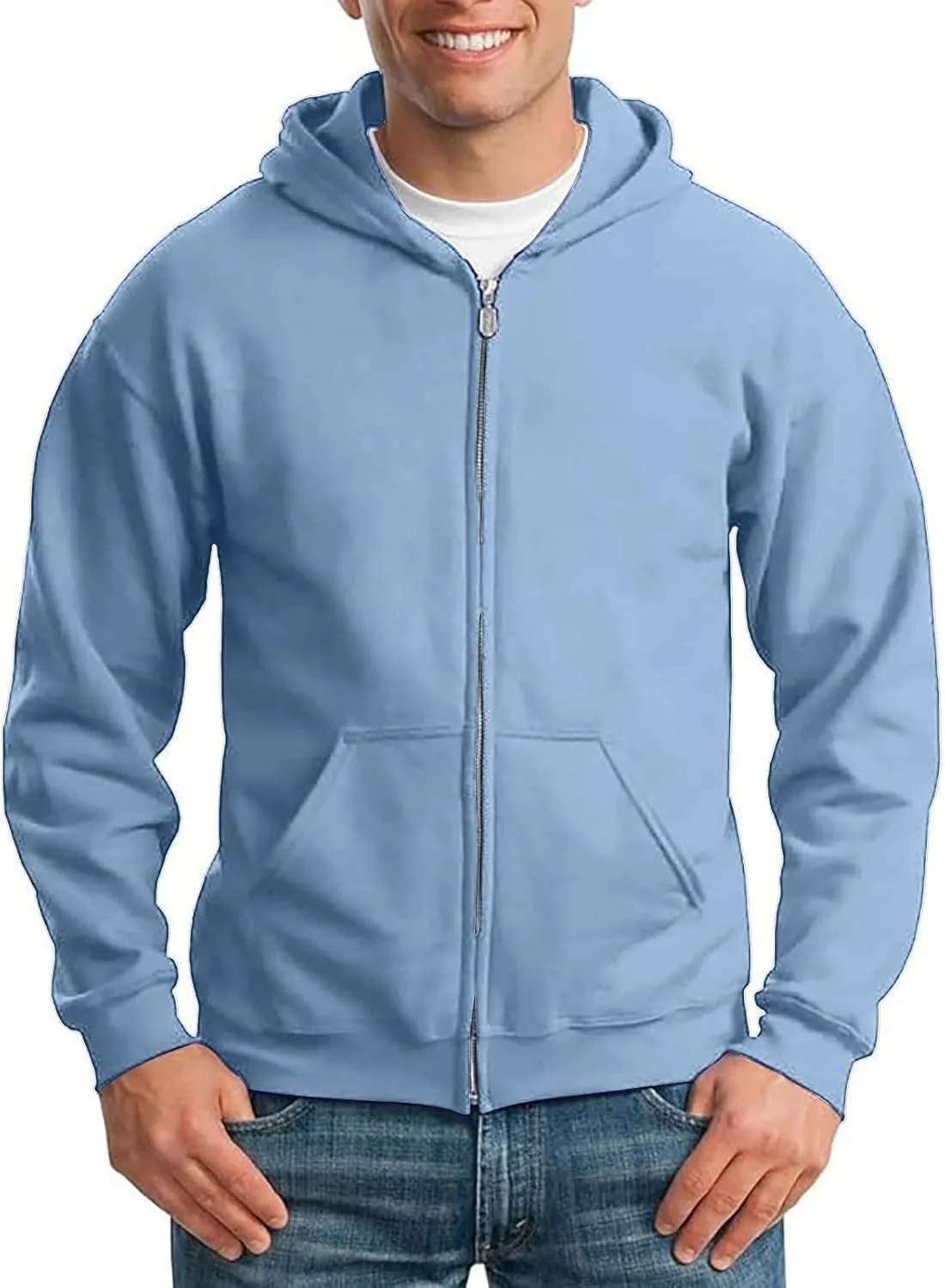 

Толстовка с капюшоном на молнии мужская, Oversized, Y2K, с карманом hmbudp