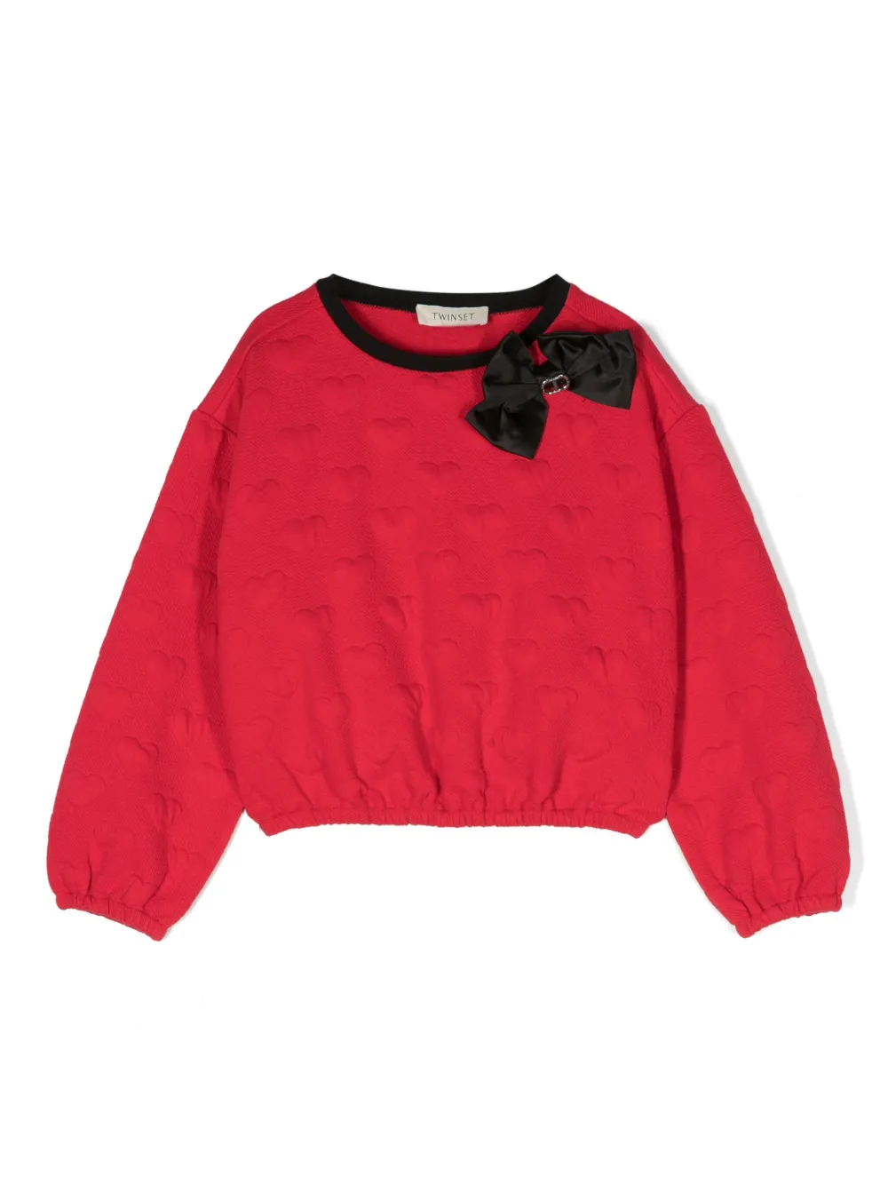 

Джемпер с узором TWINSET Kids, красный