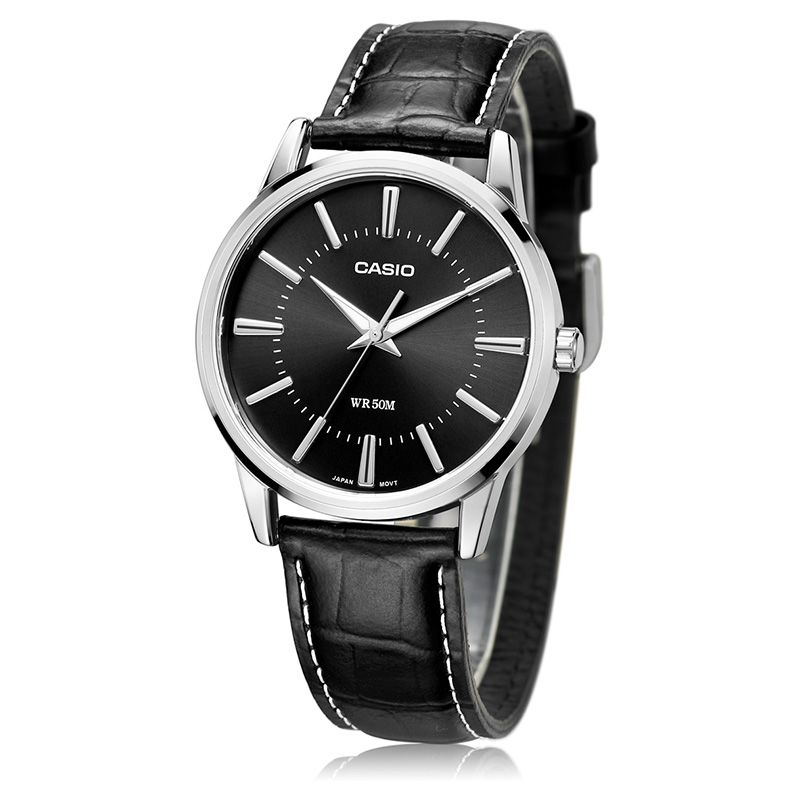 

Мужские классические черные часы CASIO