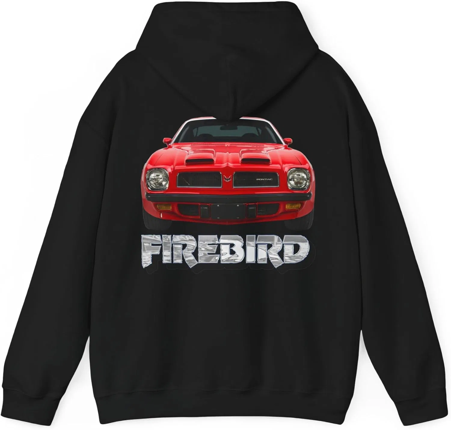 GENERIC Красный худи Firebird 1974 для автолюбителя — фото 3