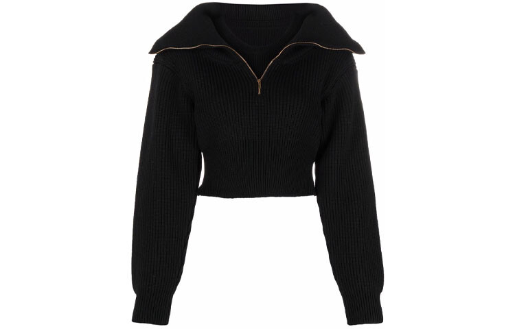 

Свитер укороченный Jacquemus женский, черный