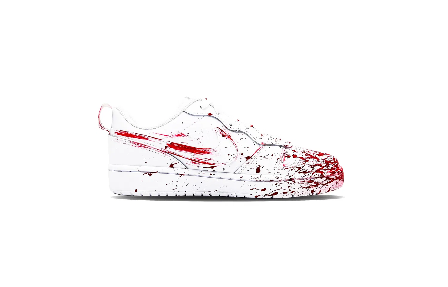 Кроссовки детские Nike Court Borough Fire Kirin 5.0 белые — фото 4