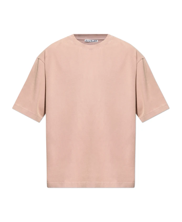 

Футболка с круглым вырезом Acne Studios, розовый