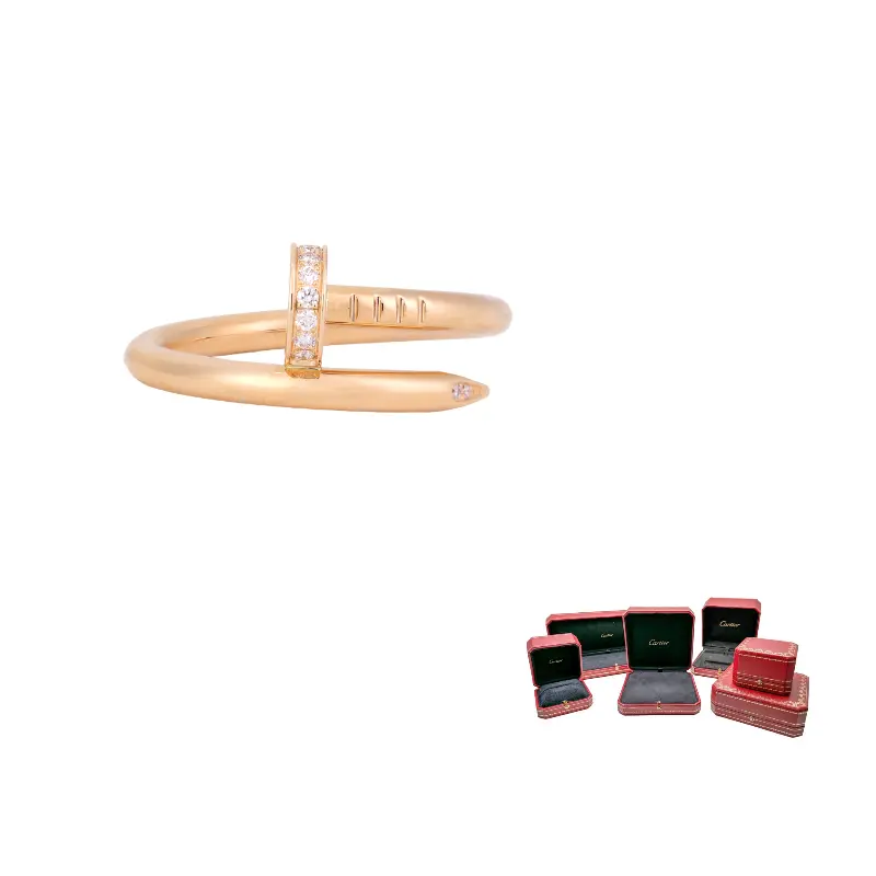 

Cartier Кольцо 2010-х годов 18K Rose Gold Juste Un Clou с бриллиантами