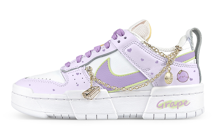 

Кроссовки Nike Dunk Disrupt Skateboard Shoes Women's Low-Top White Purple