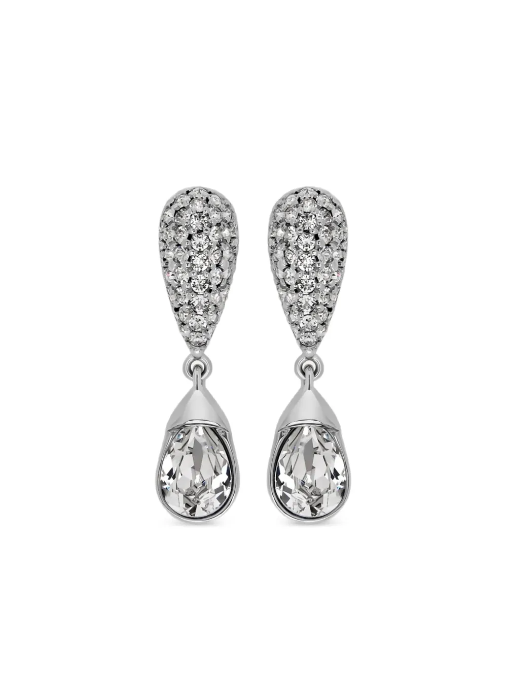 

Серьги с кристаллами Oscar de la Renta, серебяный