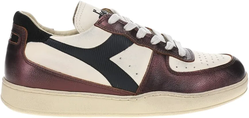 Мужские кеды Diadora Mi Basket Low Metallic с потертой шнуровкой, повседневные - бежевые, бежевый