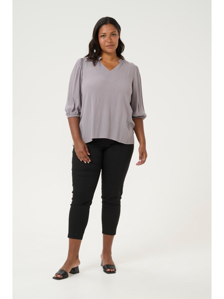 

KAFFE curve Блузка с длинными рукавами KCkamille, стандартный крой, цвет Steeple Grey