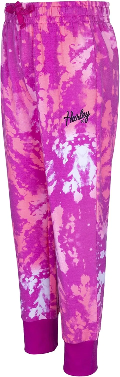 Детские спортивные брюки Hurley из мягкой вязки, Electric Orchid — фото 3