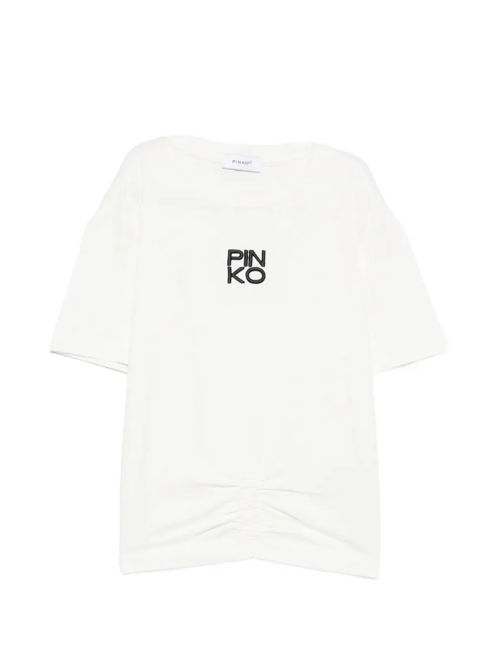 Футболка с вышитым логотипом Pinko Kids, белый