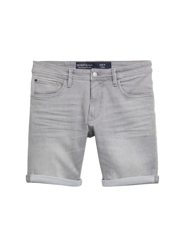 

Тканевые шорты TOM TAILOR Denim, цвет used mid stone grey denim