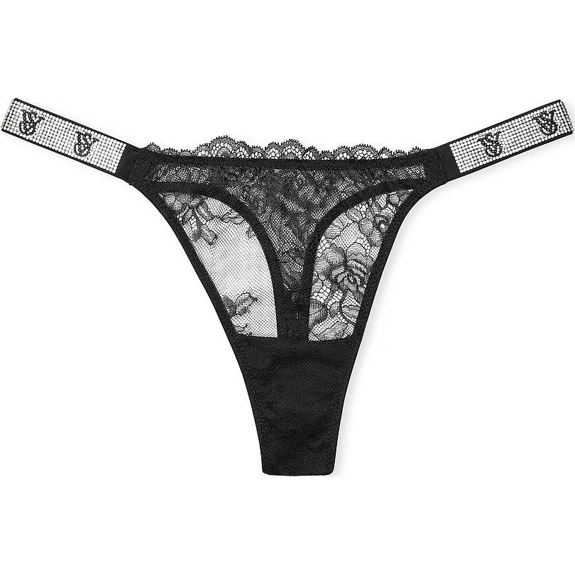 

Very Sexy Shine Strap Rose Lace Стринги / Черные Стринги Женские 1 Штука Черный Victoria's Secret, 1 Упаковка (Черный)