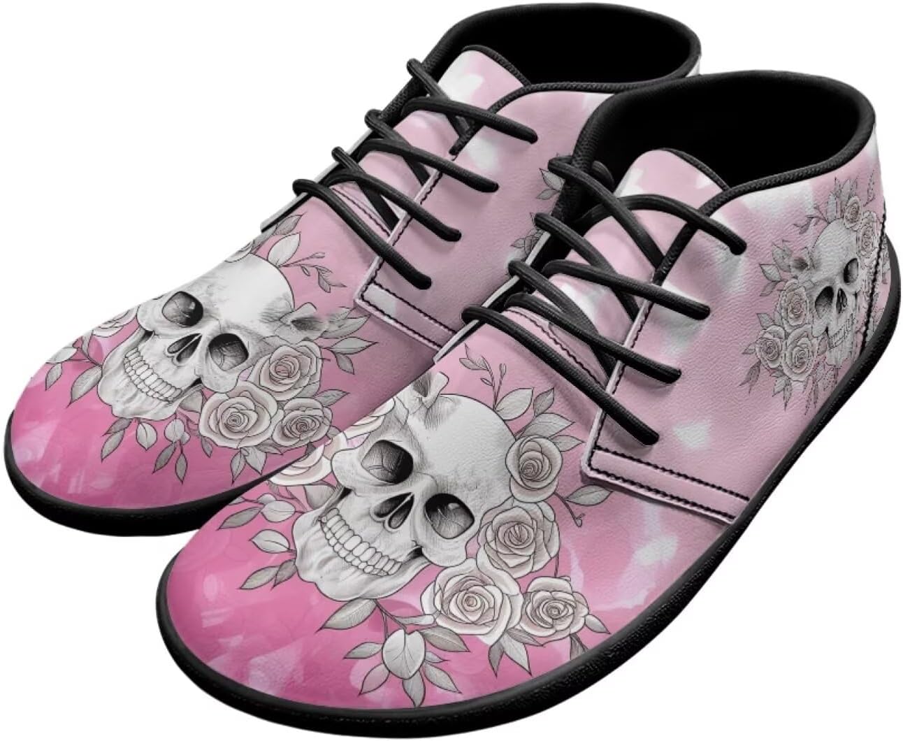 

Мужские низкие кроссовки для ходьбы из искусственной кожи, спортивные кроссовки, повседневные деловые кроссовки Ecaestolph, розовый