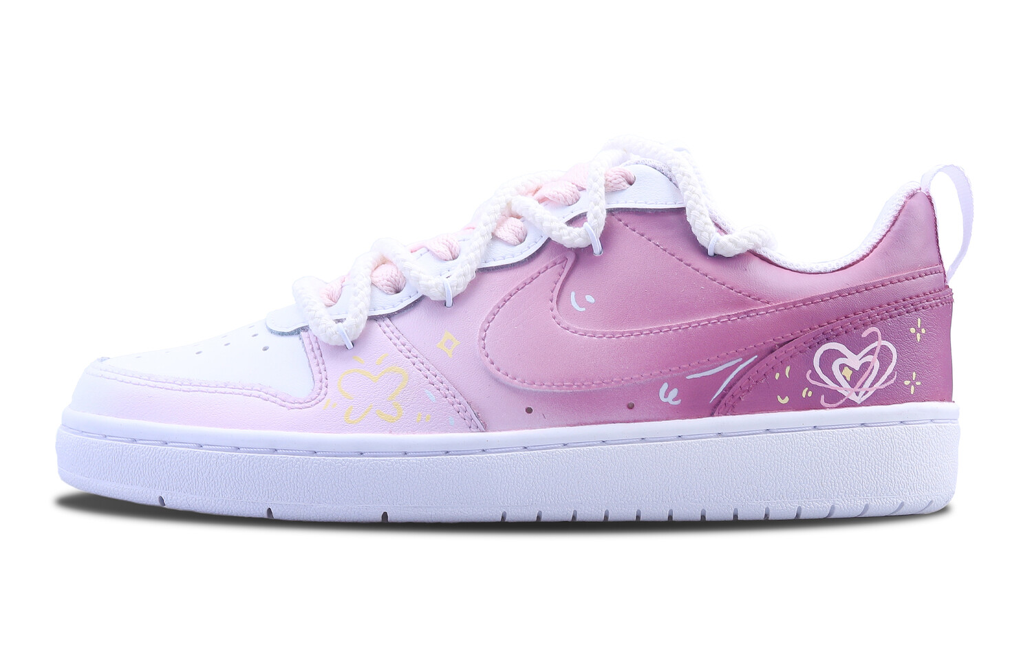 

Кроссовки Nike Court Borough Skateboard Shoes Women's Low-Top White, Фиолетовый, Кроссовки Nike Court Borough Skateboard Shoes Women's Low-Top White