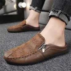 Мокасины с молнией, Loafers, Brown SayfuR — фото 4