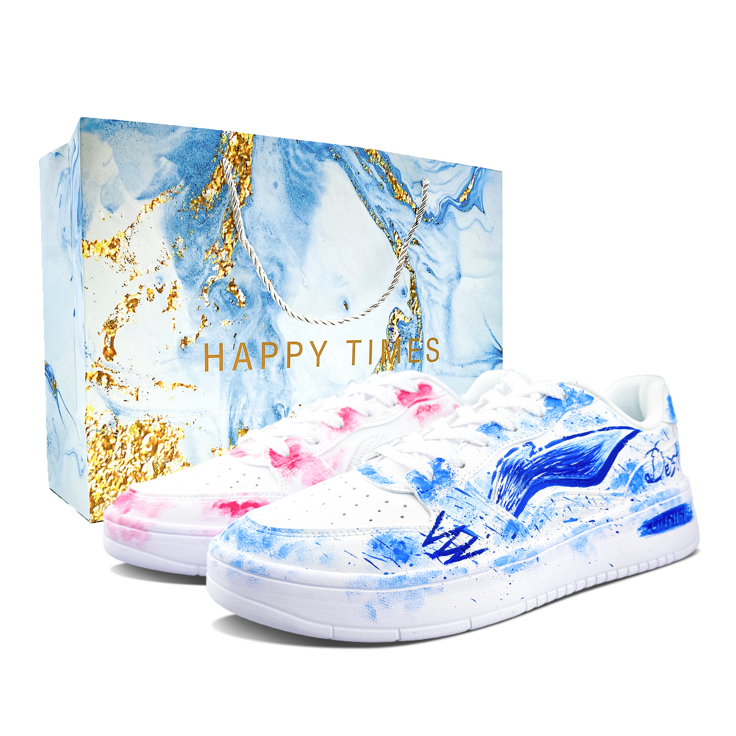 

LINING Acer Truncatum легкие противоскользящие низкие кроссовки для скейтбординга мужские pink blue mismatched